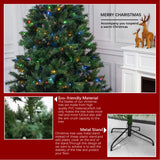 Green Artificial Christmas Tree with Colour-Changing LED Lights PAT-004