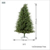 BLUE Series Premium PE & PVC Artificial Christmas Tree