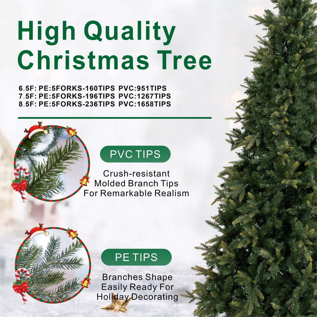 SLIM Series Premium Artificial Christmas Tree
