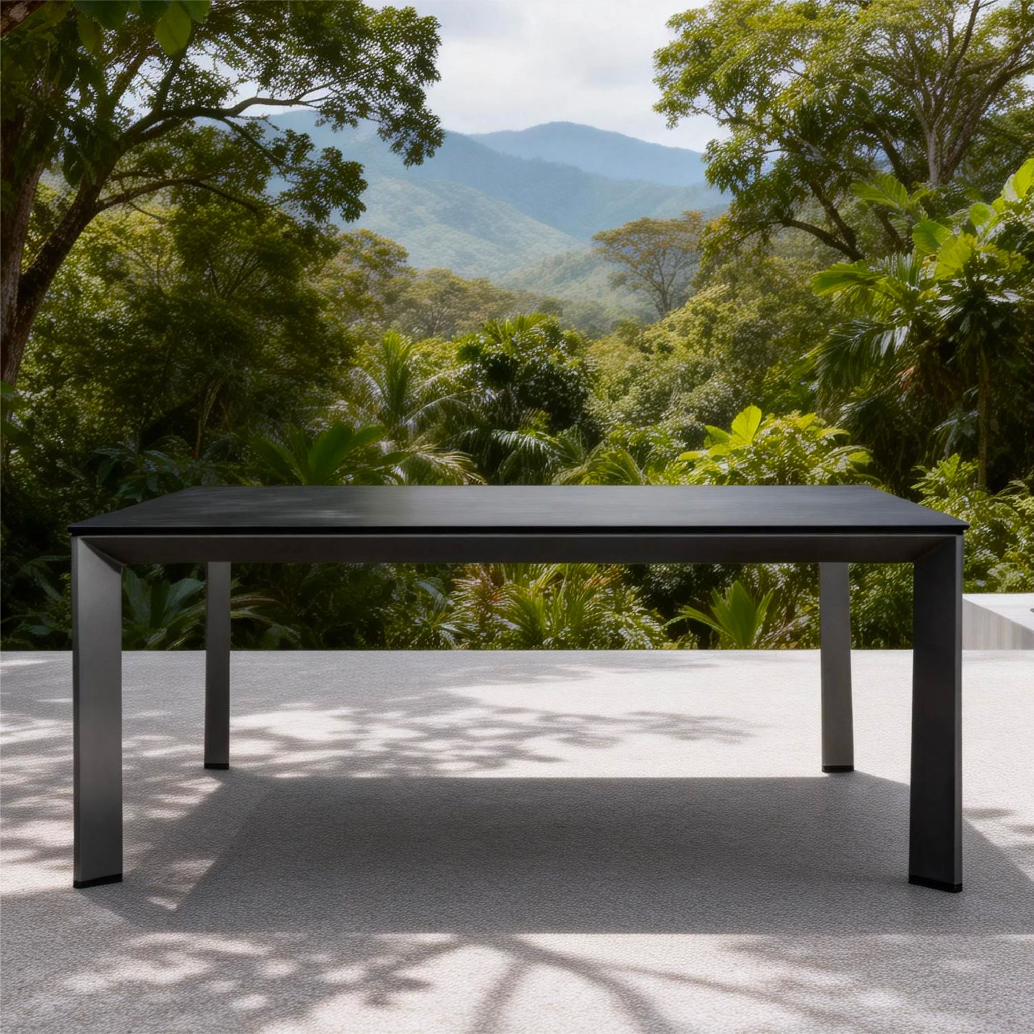 ARVE 160cm Aluminum Dining Table