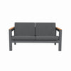 ARVE 2-Seater Outdoor Sofa - Modern Aluminium Garden Sofa · Premium Comfort