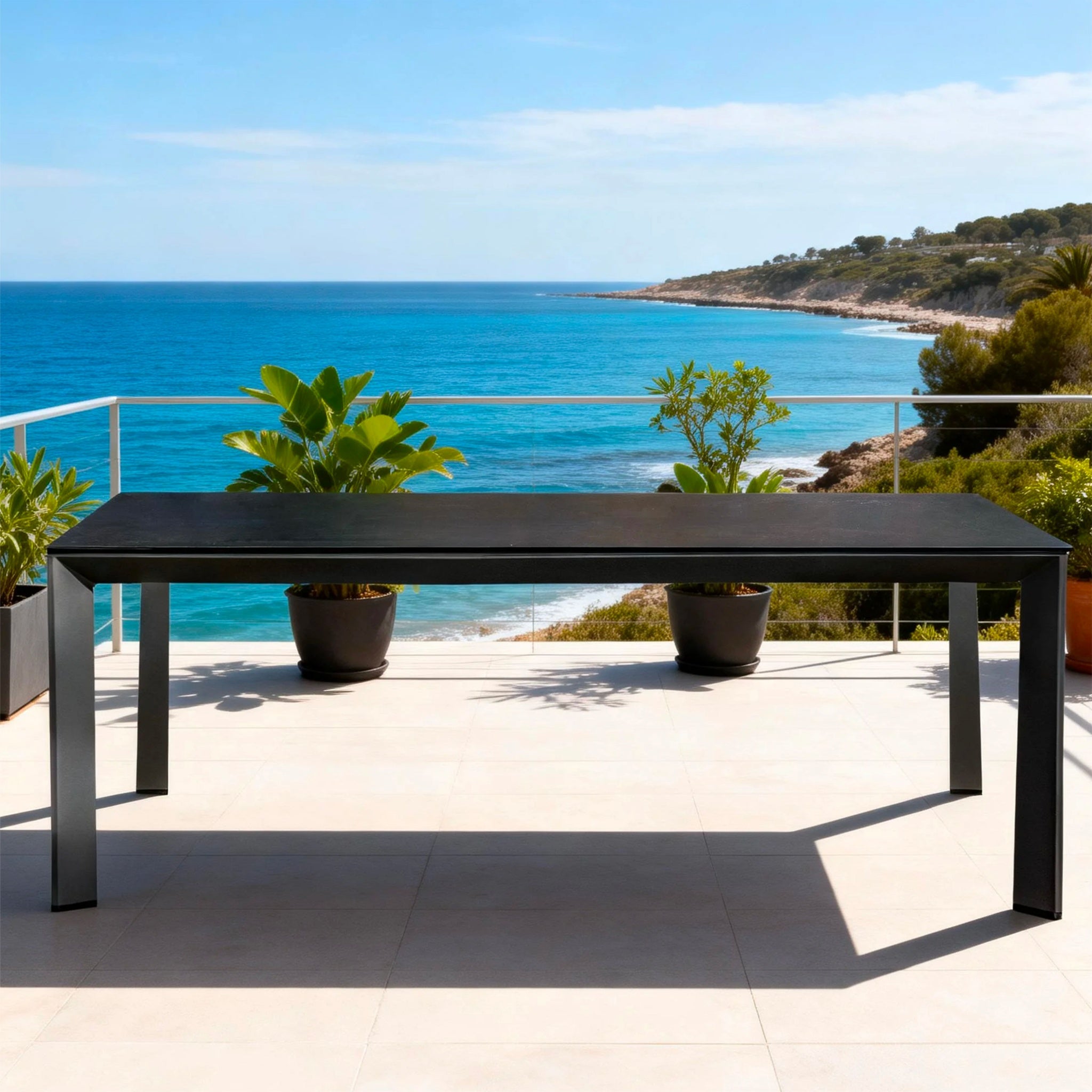 ARVE 200cm Aluminum Dining Table