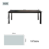 ARVE 200cm Aluminum Dining Table