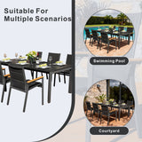 ARVE 6-Seater Aluminum Dining Set (Ceramic Glass Table)