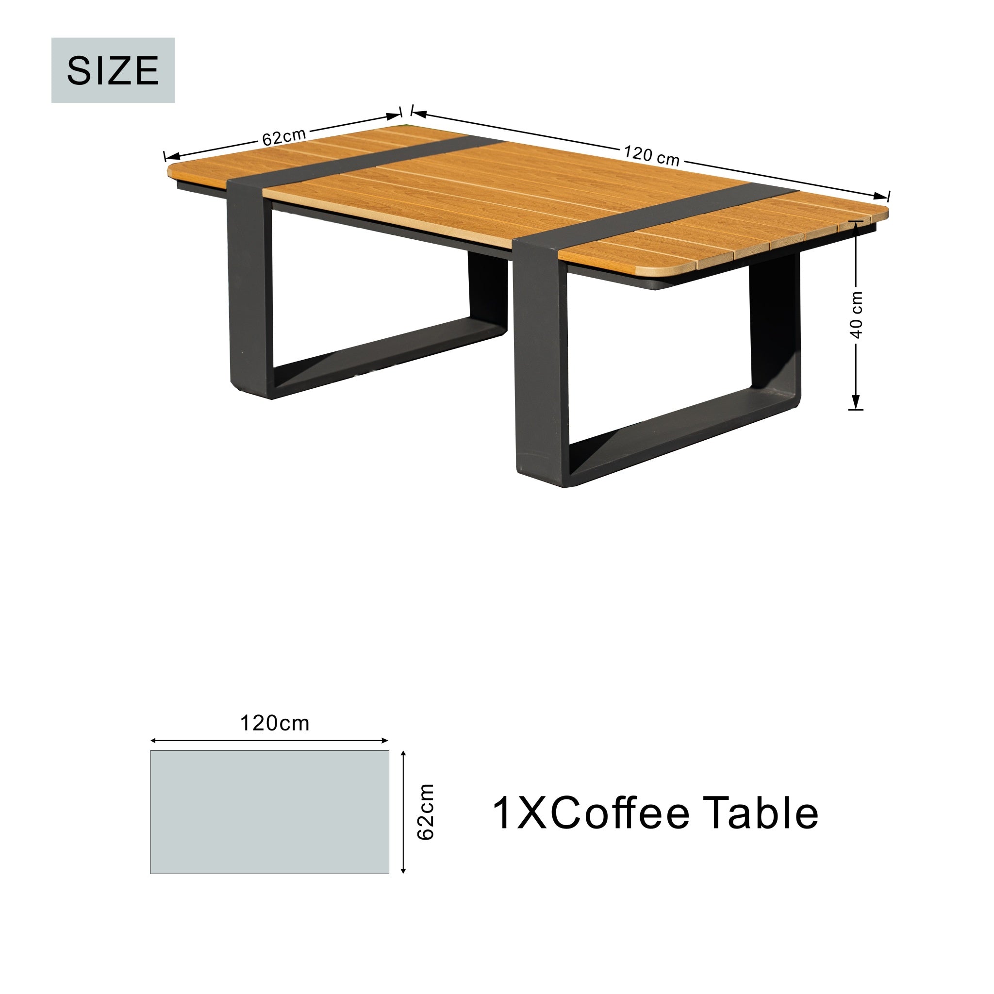 ARVIA Aluminum Coffee Table
