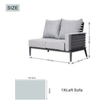AUREL Aluminium Modular Armrest Sofa (Left & Right)