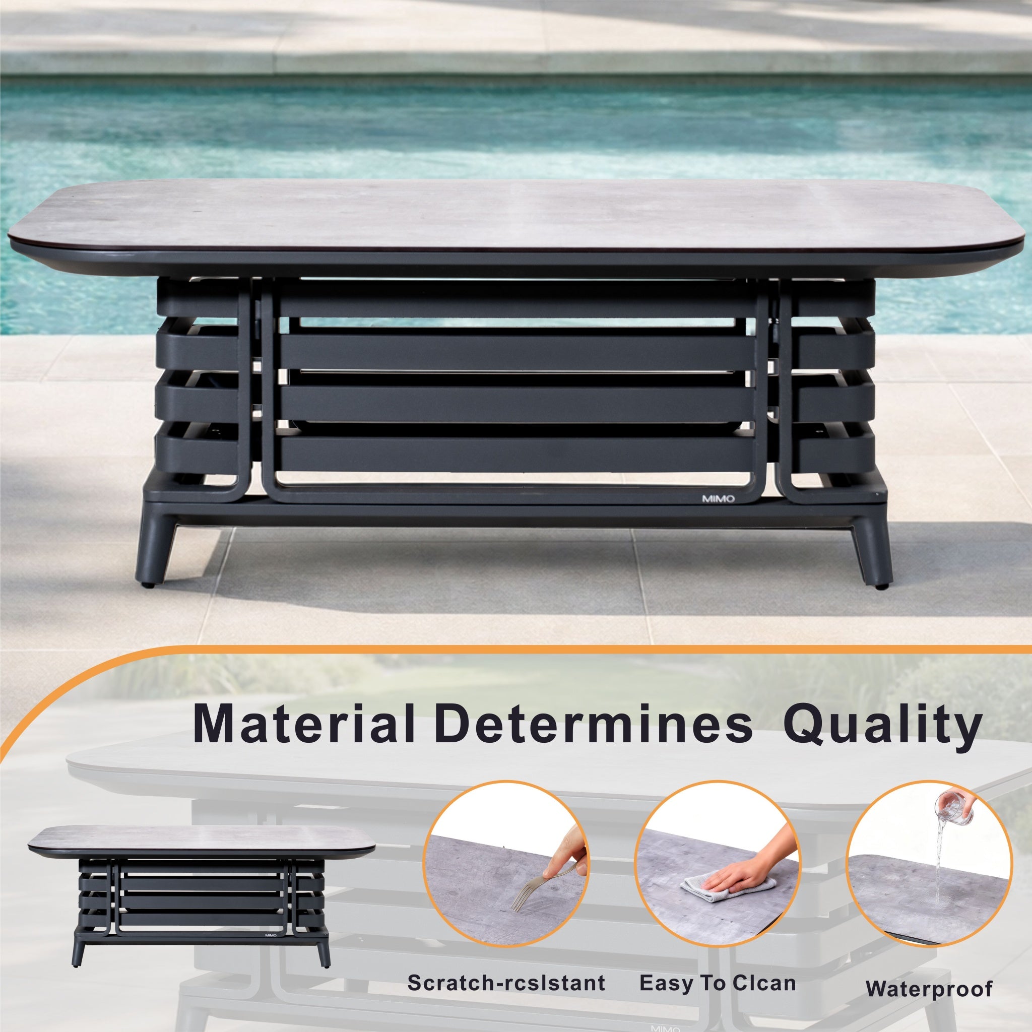 AUREL Aluminium Outdoor Coffee Table