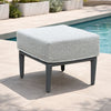 AUREL Aluminium Square Ottoman
