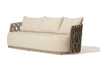Asheville 3-Seater Outdoor Sofa – Aluminum Frame Patio Sofa with Fire-Resistant Cushions