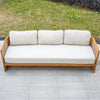 CAVEN Solid Wood Outdoor 3-Seater Sofa