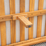 CAVEN Solid Wood Outdoor 3-Seater Sofa