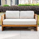 CAVEN Solid Wood Outdoor 2-Seater Sofa