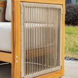 CAVEN Solid Wood Outdoor Armchair