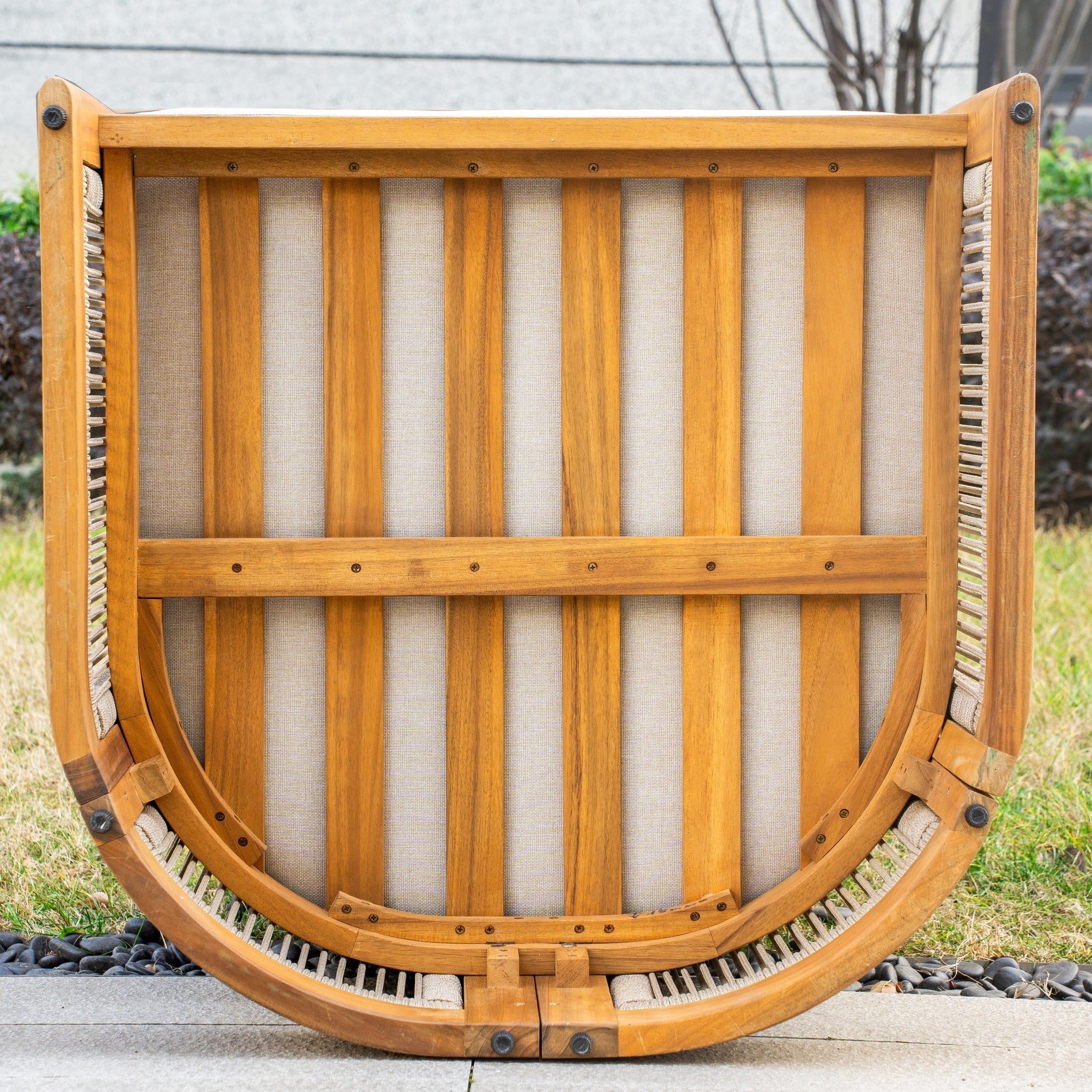 CAVEN Solid Wood Outdoor Armchair