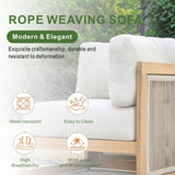 CAVEN Solid Wood Outdoor Corner Sofa