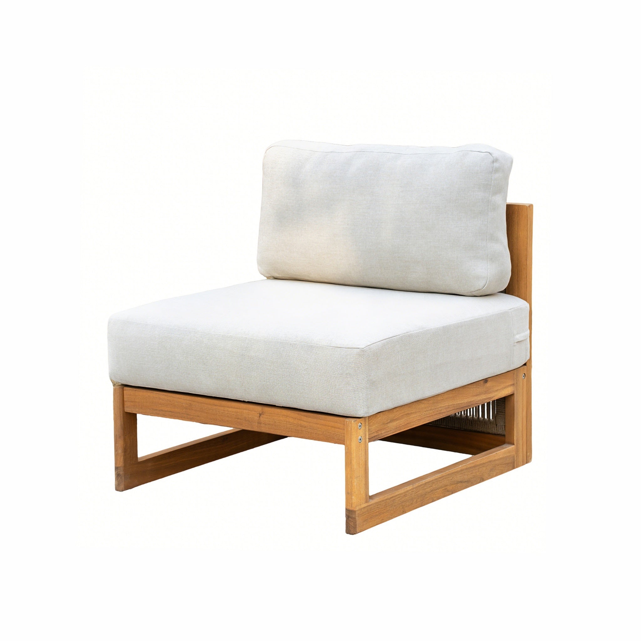 CAVEN Solid Wood Outdoor Middle Sofa Module