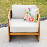 CAVEN Solid Wood Outdoor Armchair
