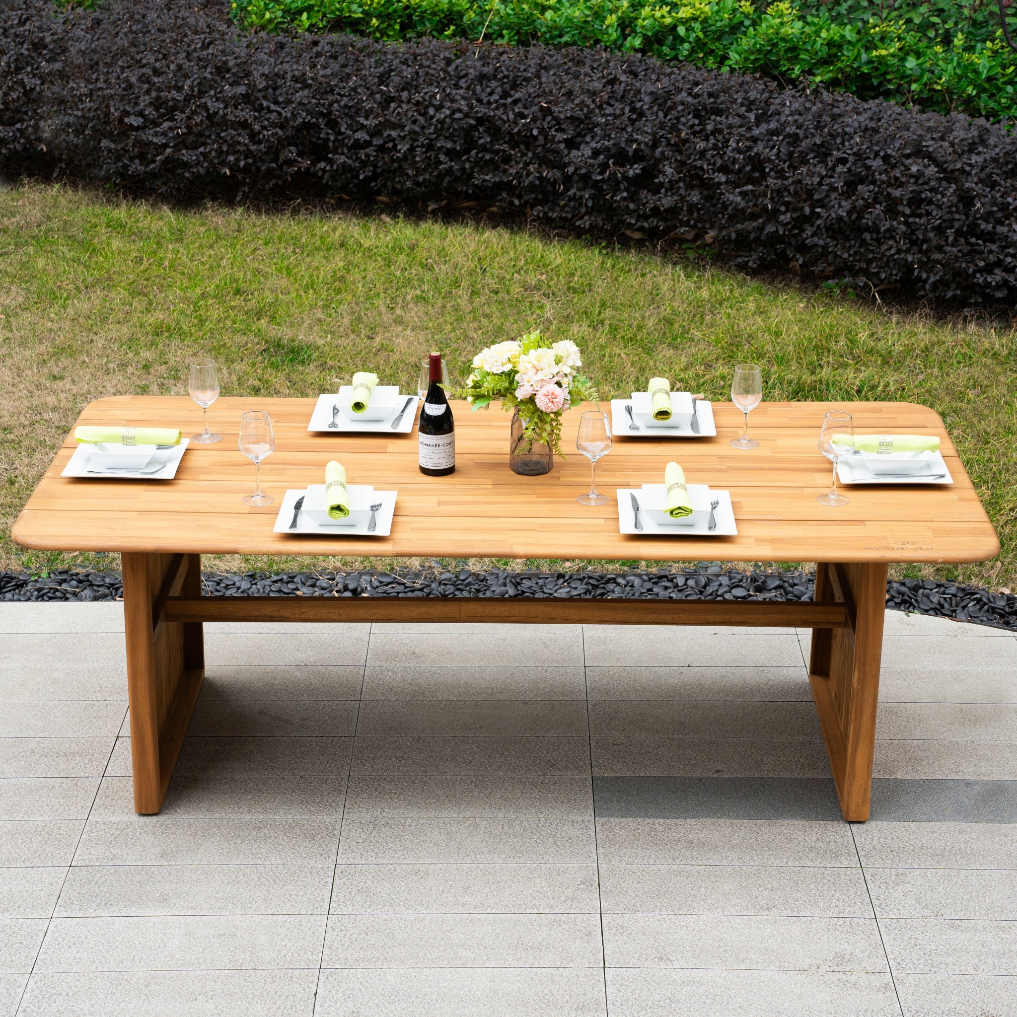 CAVEN Solid Wood Outdoor Dining Table – 2.2m