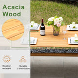 CAVEN Solid Wood Outdoor Dining Table – 2.2m