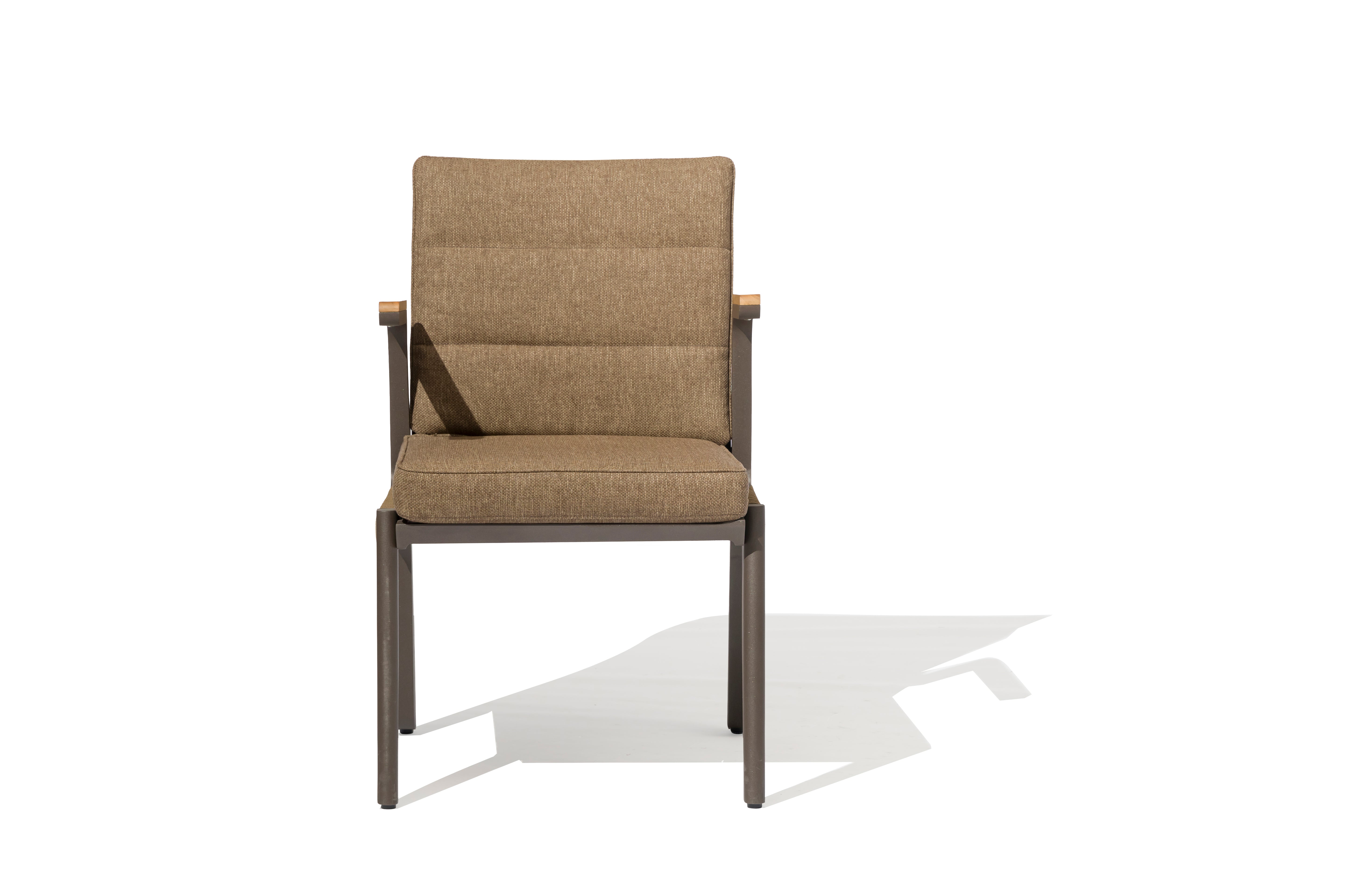Hood Outdoor Dining Chair – Aluminum Frame Chair with Fire-Resistant Cushion