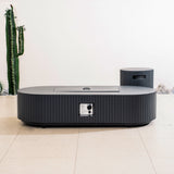 LYRIN Terrafab Gas Fire Pit Table with Side Table