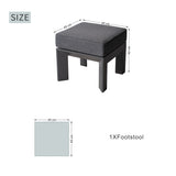 ARVE Compact Outdoor Ottoman – Small