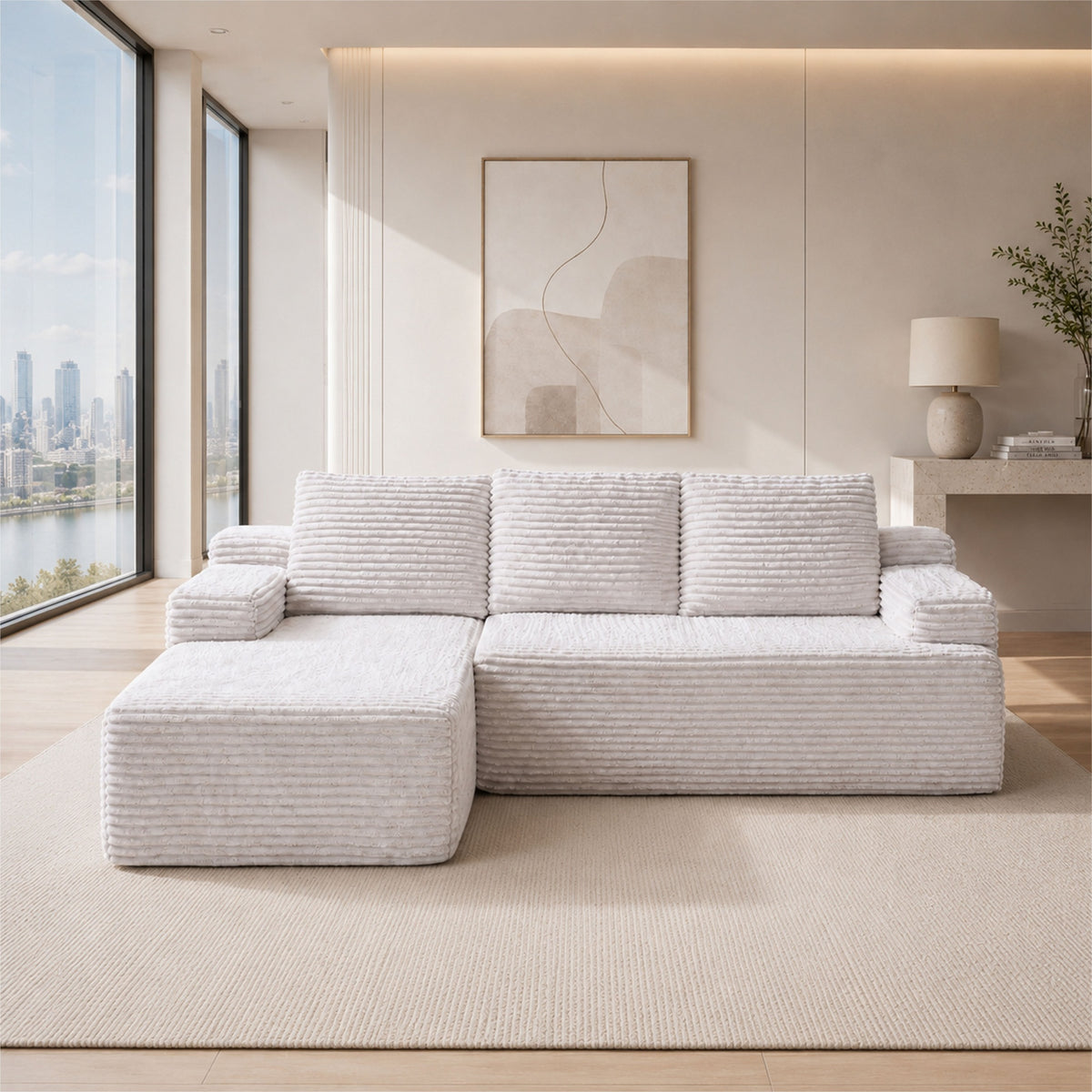 SOFTY Compressed Modular Sofa with Chaise