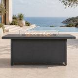 TALARA Outdoor Aluminium Gas Fire Pit Table – Powder-Coated Finish