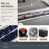 TALARA Outdoor Aluminium Gas Fire Pit Table – Powder-Coated Finish