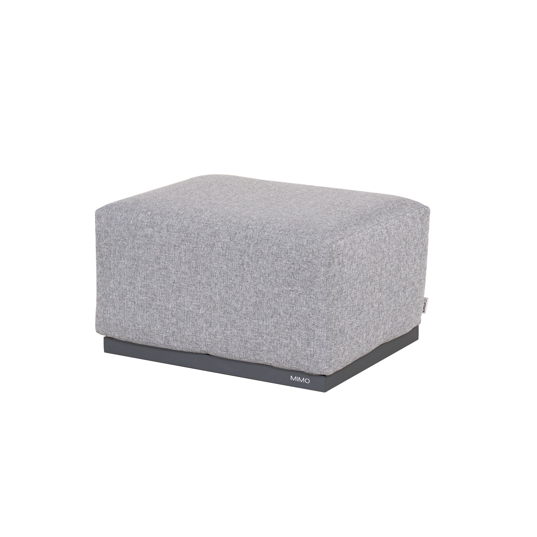 VAREL Aluminium Outdoor Ottoman with Removable Cushion