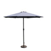 Outdoor Garden Parasol with Steel Pole – 8 Rib, Crank Handle & Vent