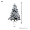 FIN Series Flocked PE & PVC Artificial Christmas Tree