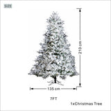 FIN Series Flocked PE & PVC Artificial Christmas Tree