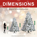 FIN Series Flocked PE & PVC Artificial Christmas Tree