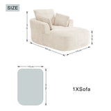 SOFTY Compressed Indoor Lounge Sofa Chair - Beige