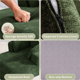 SOFTY Compressed Indoor Lounge Sofa Chair - Green