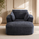 SOFTY Compressed Indoor Lounge Sofa Chair - Grey