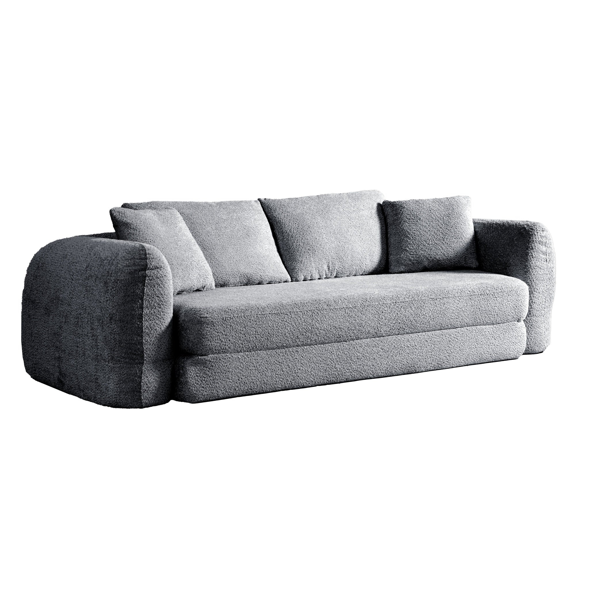 SOFTY Compressed Pull-Out Sofa Bed - Grey