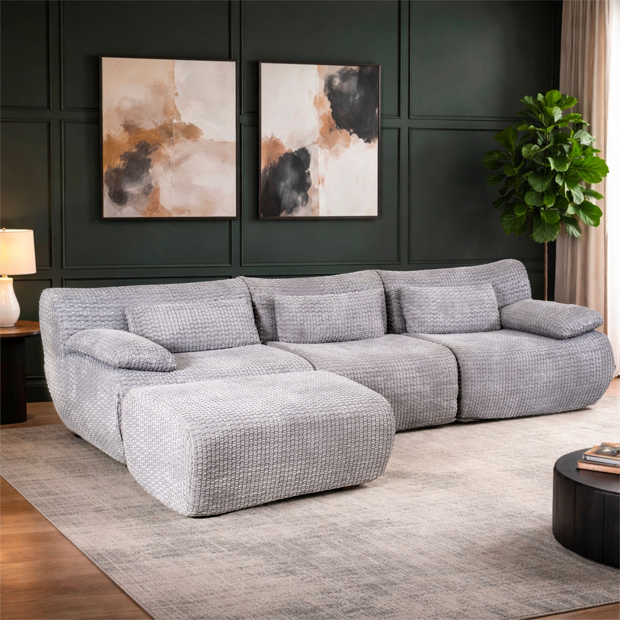 SOFTY Modular Compression Sofa Set (Chaise Combination)