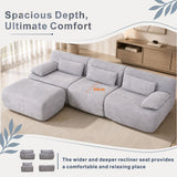 SOFTY Modular Compression Sofa Set (Chaise Combination)