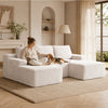 SOFTY Compressed Modular Sofa with Chaise & Ottoman