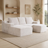 SOFTY Compressed Modular Sofa with Chaise & Ottoman