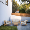 SOLARA 4-Piece Wood Outdoor Sofa Set – 4-Seater
