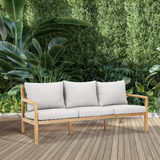 SOLARA 4-Piece Wood Outdoor Sofa Set – 5-Seater