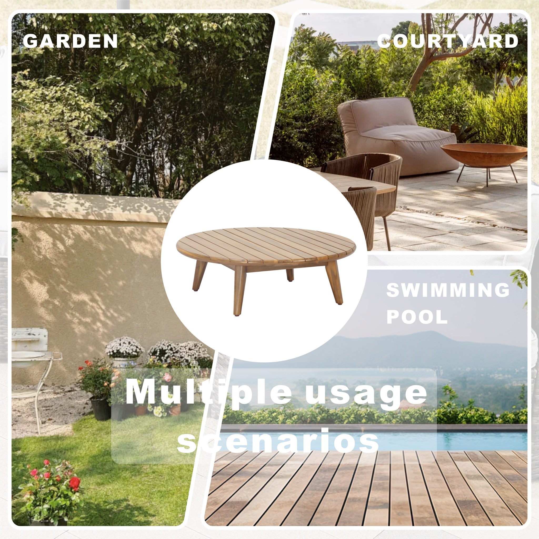 SOLARA Solid Wood Coffee Table