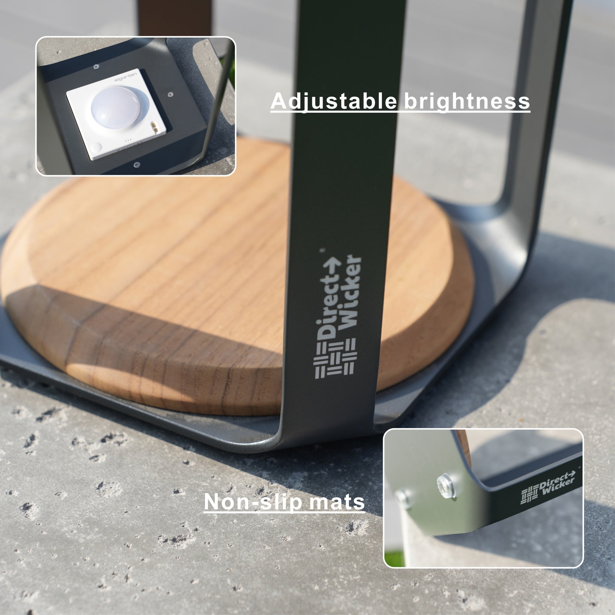 Small Solar LED Outdoor Light - 20x20x3.5cm