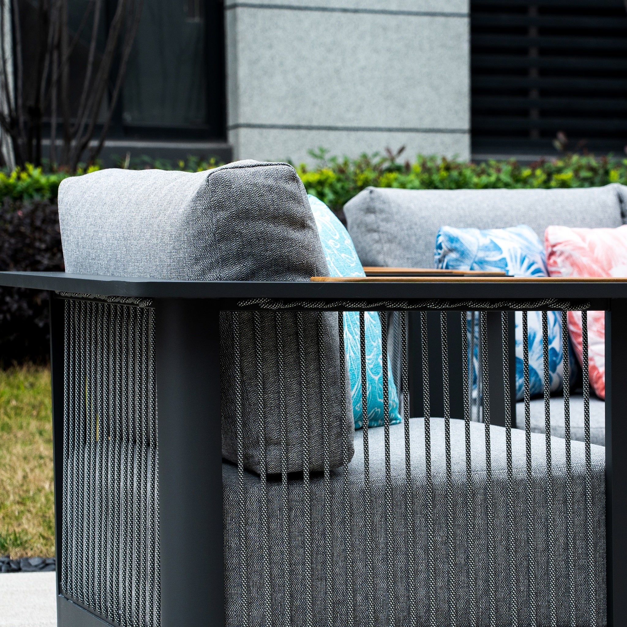 TALARA 5-Seater Aluminium Outdoor Sofa Set - 3 Pieces