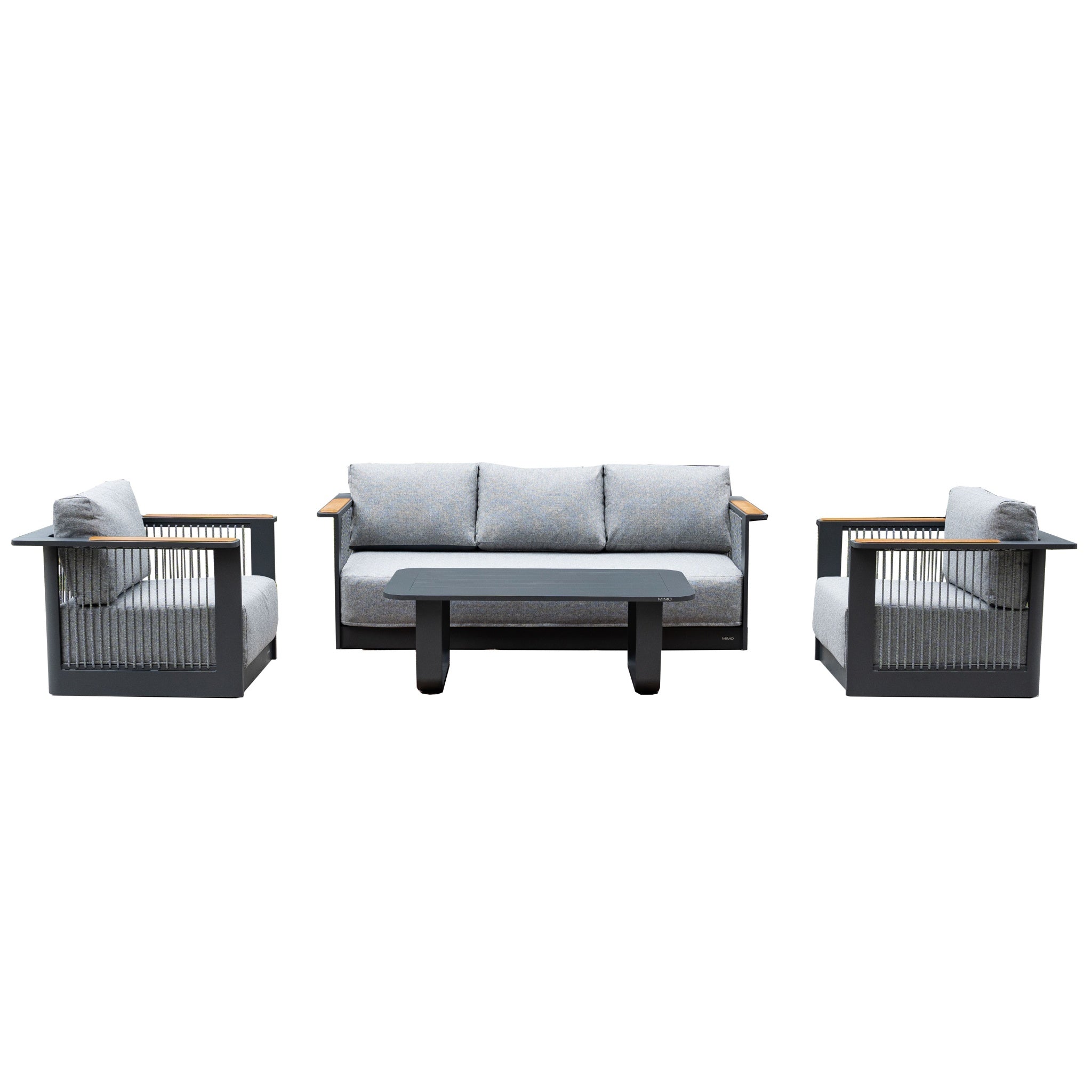 TALARA 5-Seater Aluminium Outdoor Sofa Set - 3 Pieces