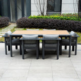 TALARA Aluminium Outdoor Dining Set (6-Seater)