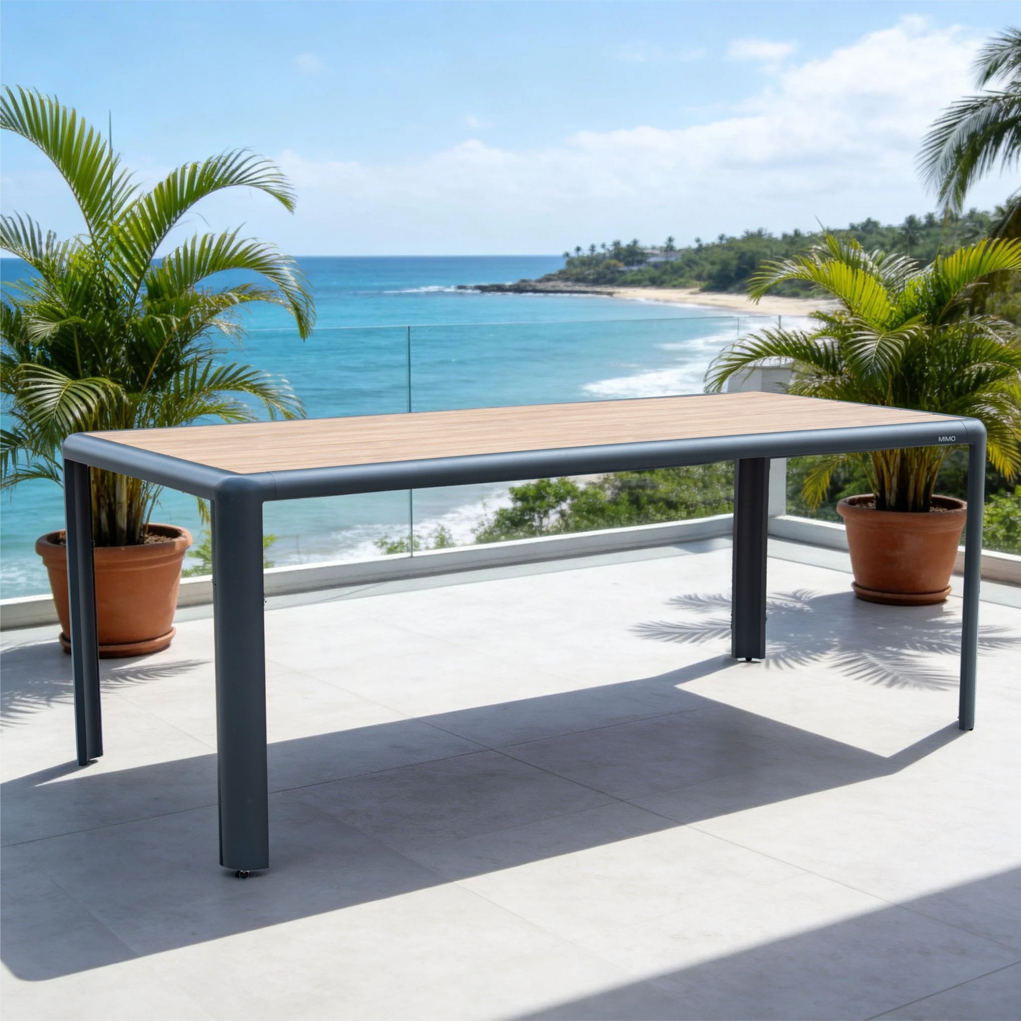 TALARA Aluminium Outdoor Dining Table 2M x 1M